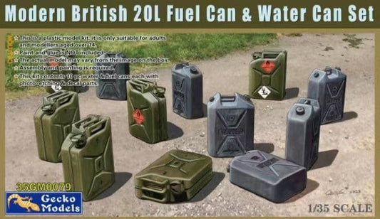 010 - Modern British 20 litre Fuel and Water Can Set - primary image