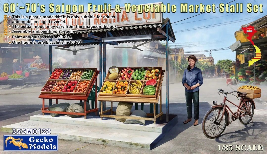 010 - Saigon Fruit and Vegetable Market Stall Set - primary image