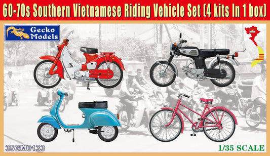 010 - Gecko Models - 35GM0133 - 60s-70s South Vietnam Motorcycles and Bicycle - primary image