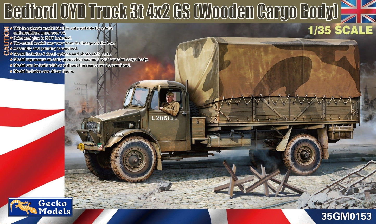 010 - Gecko Models - 35GM0153 - Bedford OYD 4x2 GS (Wooden Body) - primary image