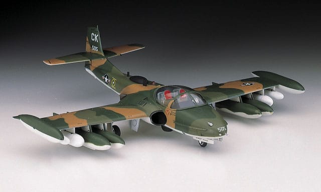 700 - Hasegawa - A12 - Cessna A-37A/OA-37B Dragonfly - painted model