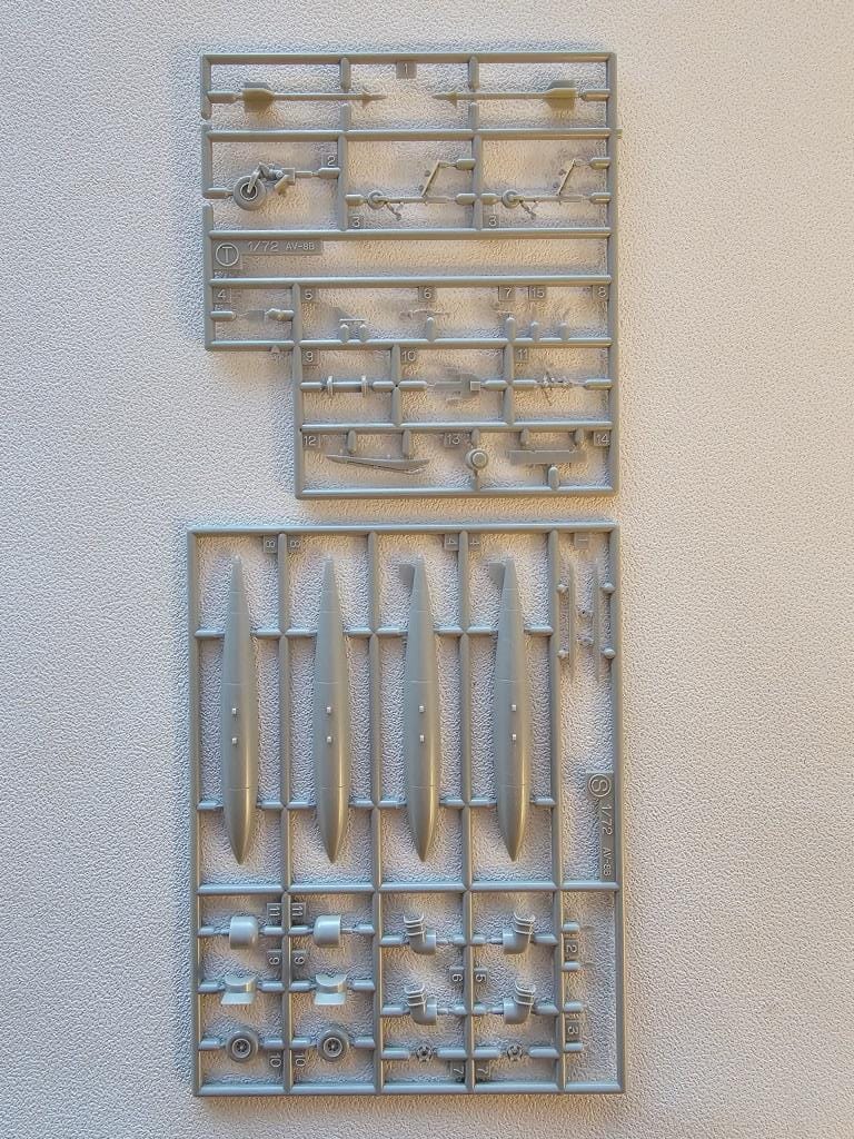 201 - Hasegawa - D19 - McDonnell Douglas AV-8B Harrier II - sprue