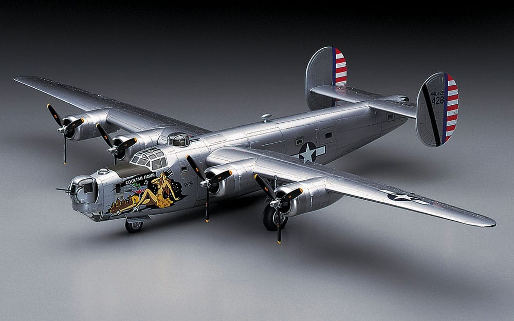 700 - Hasegawa - E29 - Consolidated B-24J Liberator - painted model