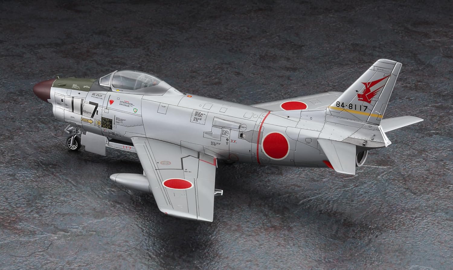 Hasegawa - E49 - North American F-86D Sabre Dog - painted model