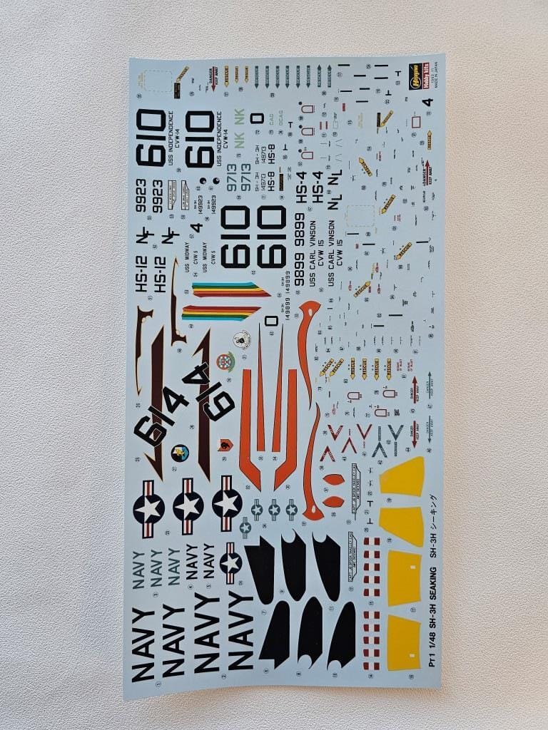Hasegawa - PT01 - Sikorsky SH-3H Sea King - decals
