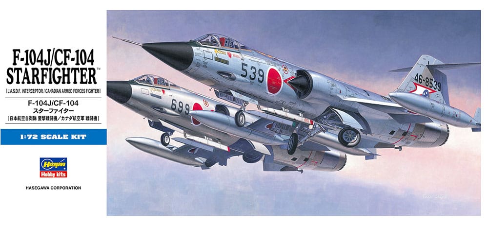 010 - Hasegawa - D16 - Canadair CF-104 / Lockheed F-104J Starfighter - primary image