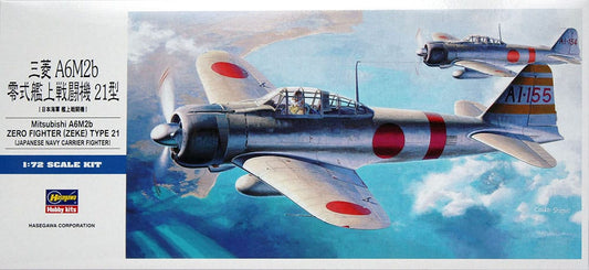 700 - Hasegawa - D21 - Mitsubishi A6M2b Zero Model 21 ‘Zeke’ - painted model