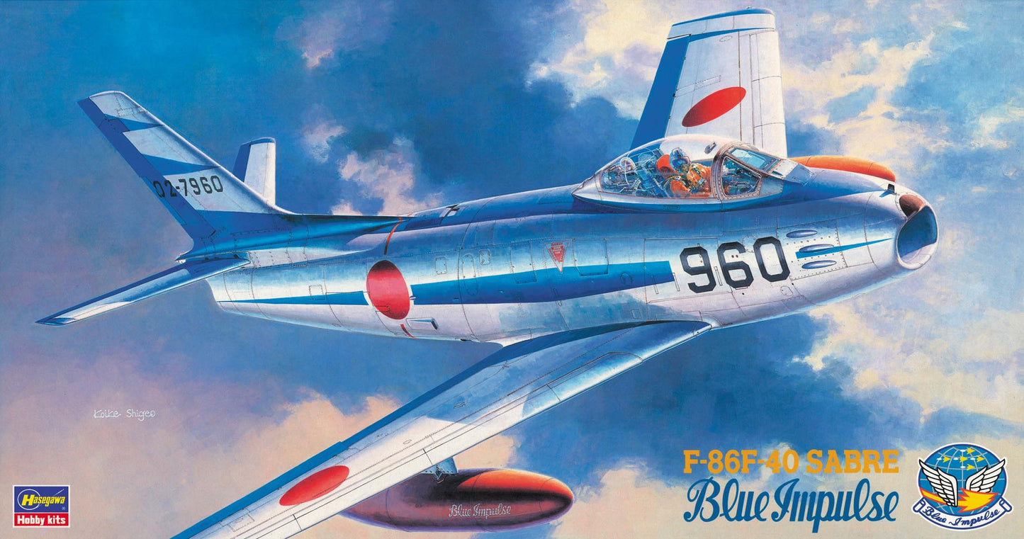 010 - Hasegawa - PT15 - North American F-86F-40 Sabre ‘Blue Impulse’ - primary image