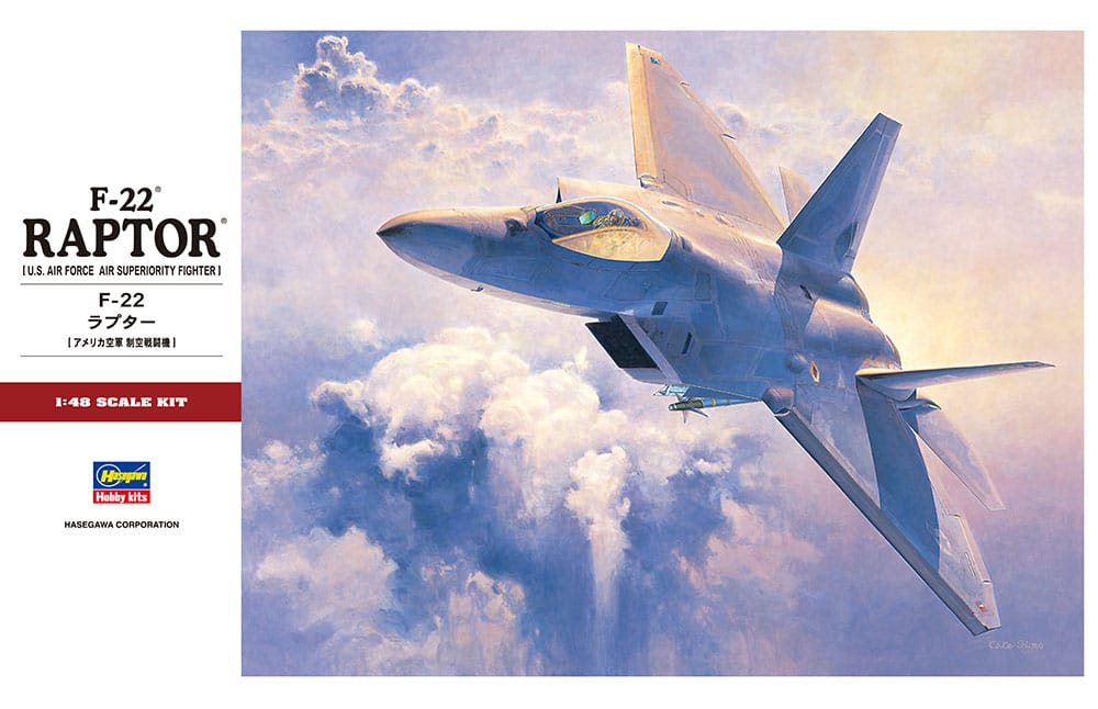 010 - Hasegawa - PT45 - Lockheed Martin F-22A Raptor - primary image