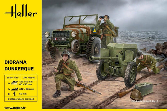 010 - Dunkirk Diorama - Laffly V15T with 25mm SA mle 1934 [diorama set] - primary image