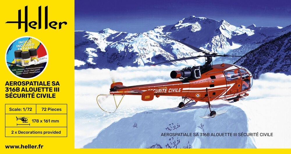 010 - Sud Aviation SA 316B Alouette III Sécurité Civile [starter set] - primary image