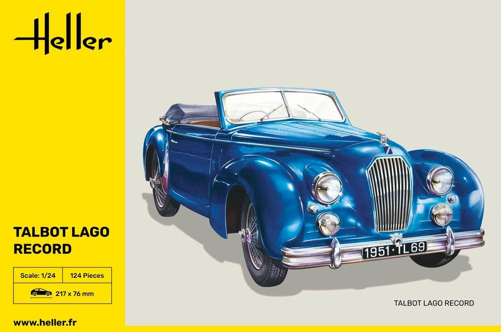 Heller 1/24 scale Talbot Lago-Record Type T26 Cabriolet touring car ...