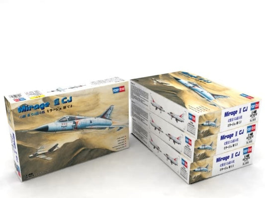 100 - HobbyBoss - 80316 - Dassault Mirage IIICJ - box rear left angle