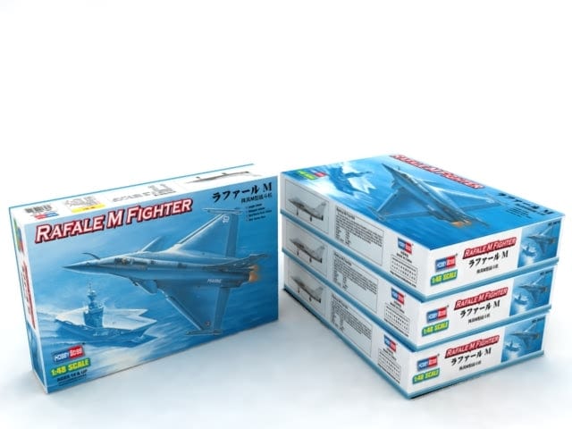 100 - HobbyBoss - 80319 - Dassault Rafale M - box front left angle