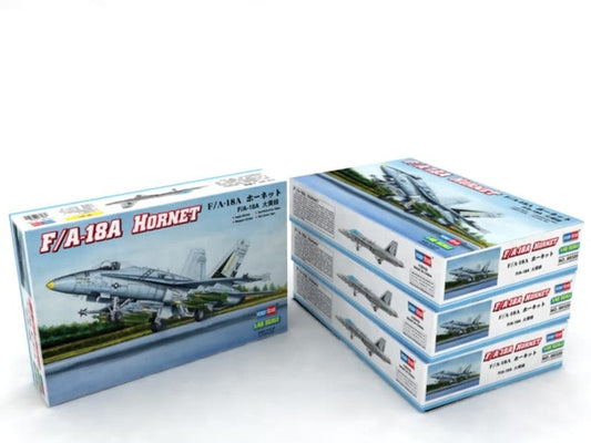 100 - HobbyBoss - 80320 - McDonnell Douglas F/A-18A Hornet - box front left angle