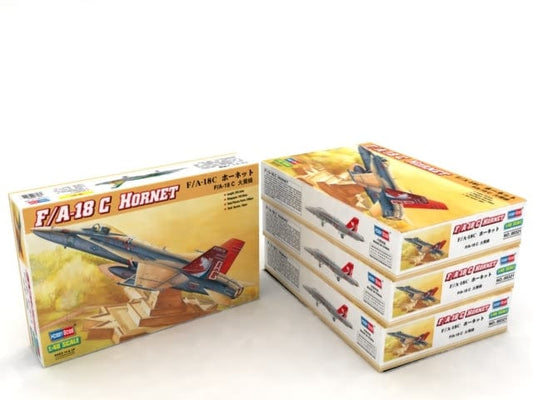 100 - HobbyBoss - 80321 - McDonnell Douglas F/A-18C Hornet - box front left angle
