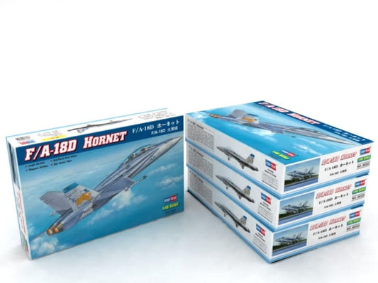 100 - HobbyBoss - 80322 - McDonnell Douglas F/A-18D Hornet - box front left angle