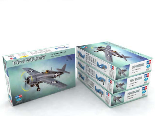 100 - HobbyBoss - 80328 - Grumman F4F-4 Wildcat - box front left angle