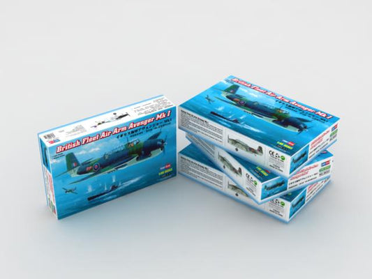 100 - HobbyBoss - 80331 - Grumman Avenger Mk I - box front left angle