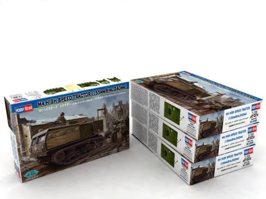010 - HobbyBoss - 82408 - M4 High Speed Tractor with 155mm Gun M1 - primary image