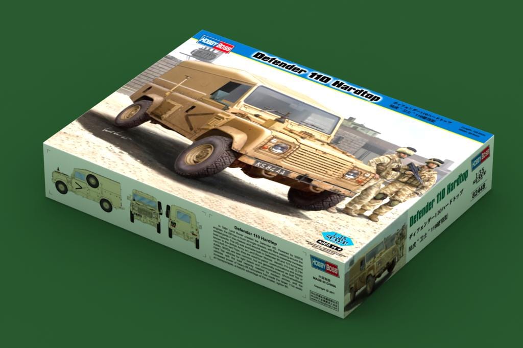 HobbyBoss 1/35 scale Land Rover Defender 110 Hard Top light utility ...
