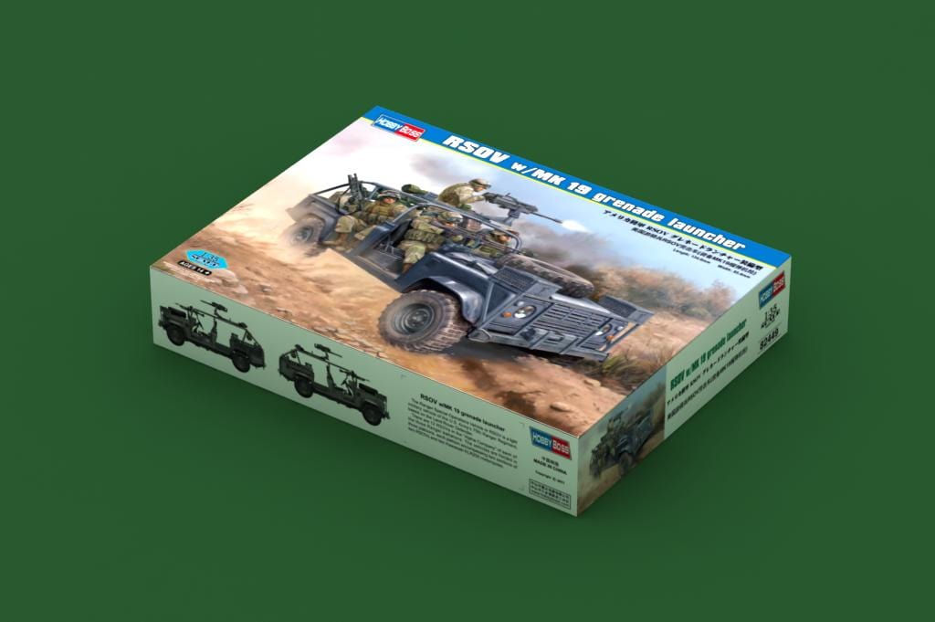 35 Scale Land Rover HobbyBoss 1/35 scale Land Rover RSOV with Mk 19 Grenade Launcher ...