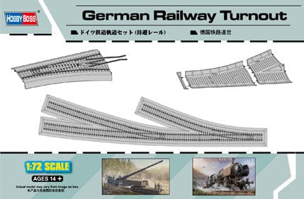 010 - HobbyBoss - 82909 - German Railway Turnout Tracks Set - primary image