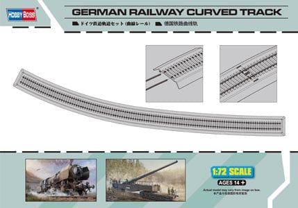 010 - HobbyBoss - 82910 - German Railway Curved Track - primary image