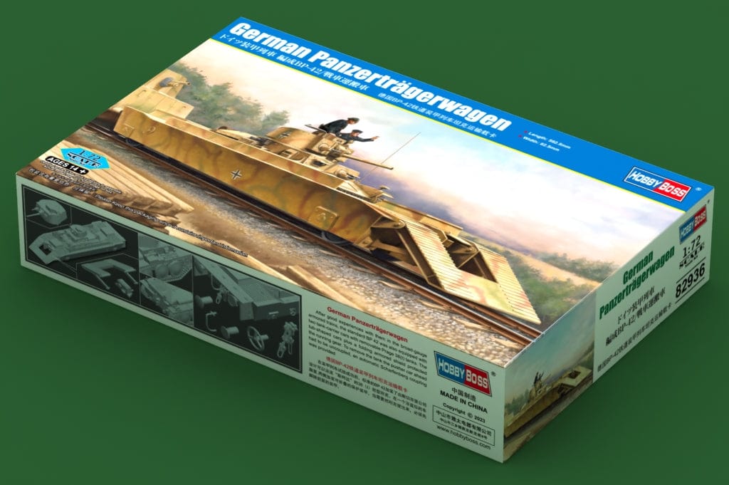 010 - HobbyBoss - 82936 - Panzerzug BP42 Panzerträgerwagen with Pz.Kpfw. 38(t) - primary image