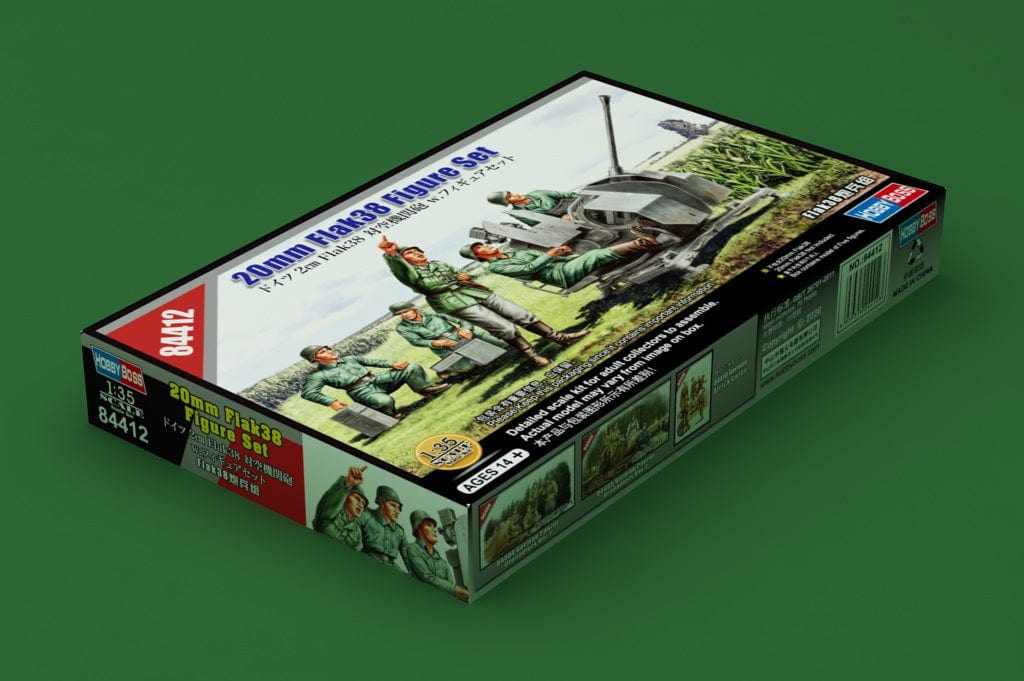 010 - HobbyBoss - 84412 - 2cm FlaK 38 with Crew - primary image
