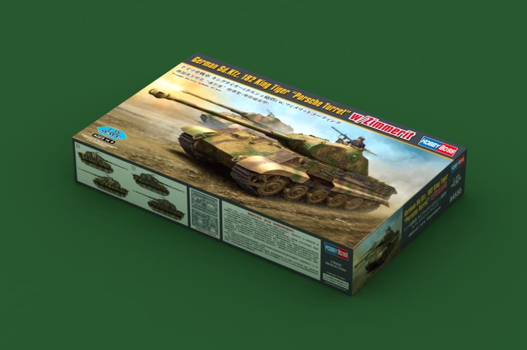 010 - HobbyBoss - 84530 - Tiger II Ausf. B Königstiger (late) Porsche Turret with Zimmerit - primary image
