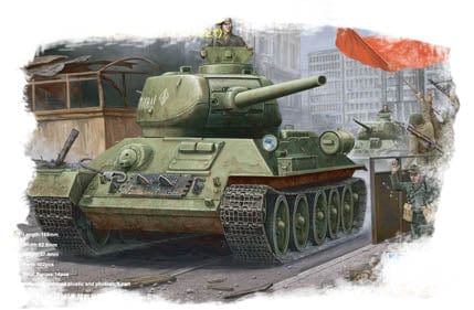 150 - HobbyBoss - 84809 - T-34-85 obr. 1944 Angle-Jointed Turret - box art