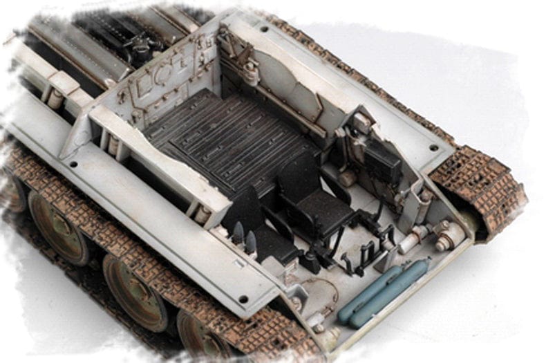 705 - HobbyBoss - 84809 - T-34-85 obr. 1944 Angle-Jointed Turret - painted model
