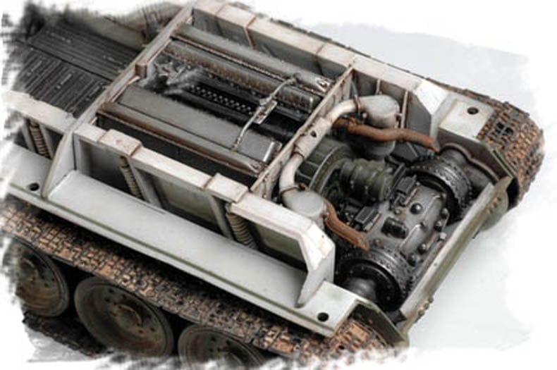 706 - HobbyBoss - 84809 - T-34-85 obr. 1944 Angle-Jointed Turret - painted model