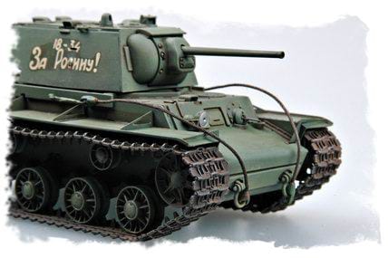 705 - HobbyBoss - 84812 - KV-1 obr. 1942 Simplified Turret - painted model