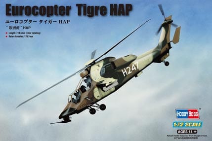 010 - HobbyBoss - 87210 - Eurocopter EC665 Tiger HAP / ARH - primary image