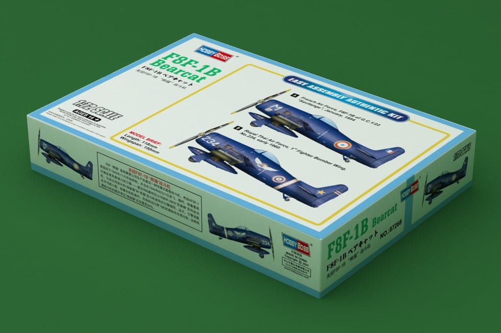 010 - HobbyBoss - 87268 - Grumman F8F-1B Bearcat - primary image