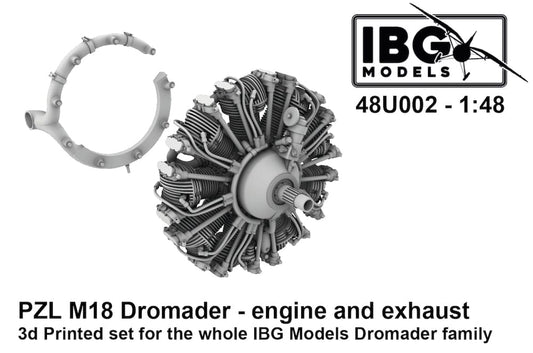 010 - IBG - 48U002 - PZL M18B Dromader Engine and Exhaust - primary image