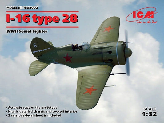 010 - ICM - 32002 - Polikarpov I-16 Type 28 - primary image