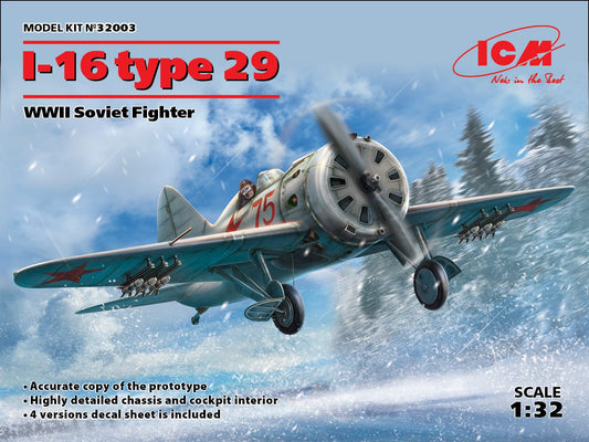 010 - ICM - 32003 - Polikarpov I-16 Type 29 - primary image