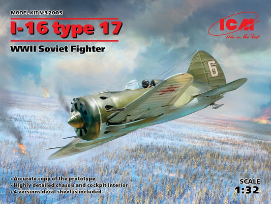 010 - ICM - 32005 - Polikarpov I-16 Type 17 - primary image