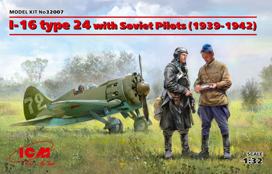 010 - ICM - 32007 - Polikarpov I-16 Type 24 with Soviet Pilots (1939-1942) - primary image