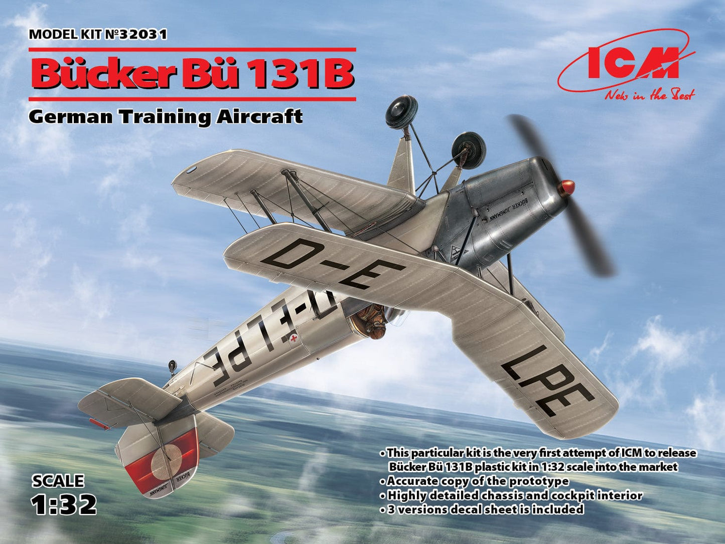 010 - ICM - 32031 - Bücker Bü 131B Jungmann - primary image