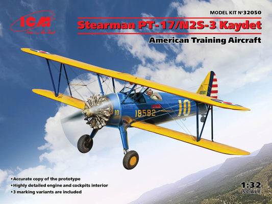 010 - ICM - 32050 - Boeing-Stearman PT-17/N2S-3 Kaydet - primary image