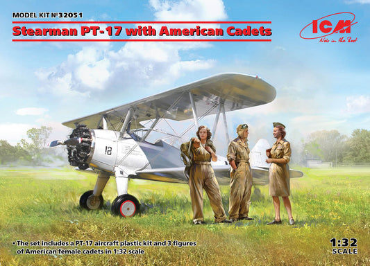 010 - ICM - 32051 - Boeing-Stearman PT-17/N2S-3 Kaydet with United States Cadets - primary image