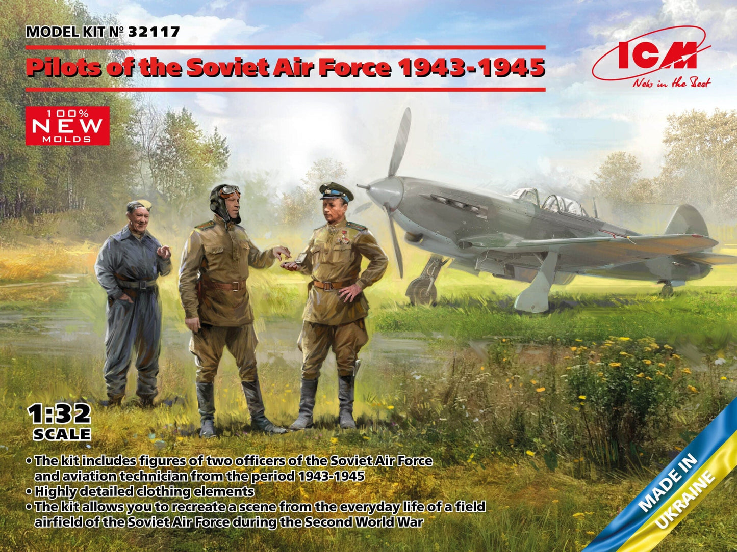 010 - ICM - 32117 - Soviet Air Forces Pilots (1943-45) - primary image