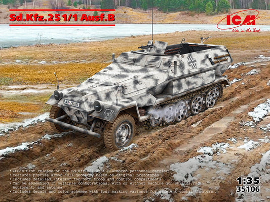010 - ICM - 35106 - Sd.Kfz. 251/1 Ausf. B - primary image