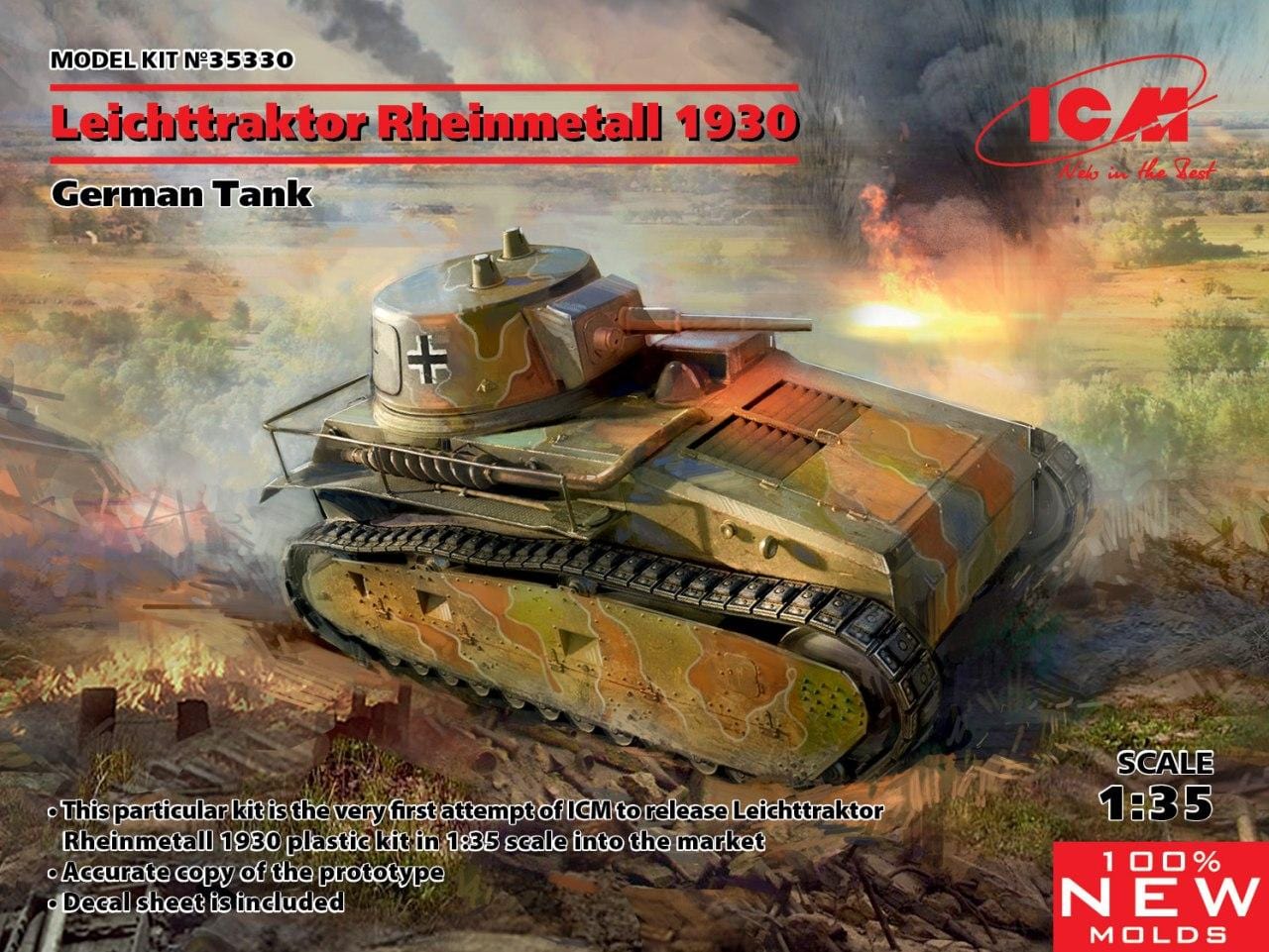 010 - ICM - 35330 - VS.Kfz. 31 Leichttraktor - primary image