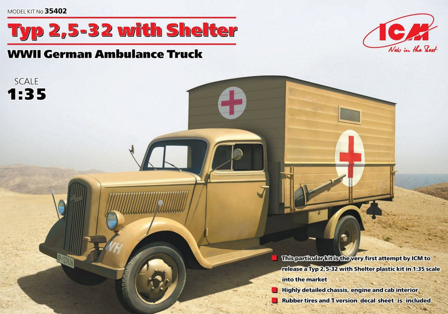 010 - ICM - 35402 - Opel Blitz 2.5-3.2S Ambulance - primary image