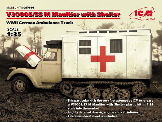 010 - ICM - 35414 - Ford-Werke Sd.Kfz. 3/4 Maultier Ambulance - primary image
